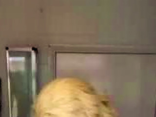 Cute Crossdresser Strokes Her Big Cock In The Bathroom